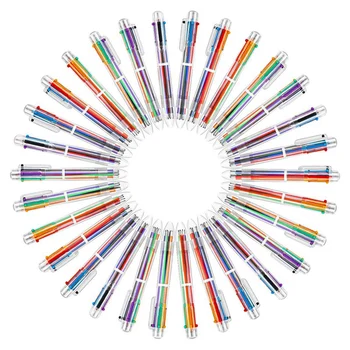 

Multicolor Pen - 30 Pack 0.5Mm 6-In-1 Retractable Ballpoint Pens for Office School Supplies Students Children Gift