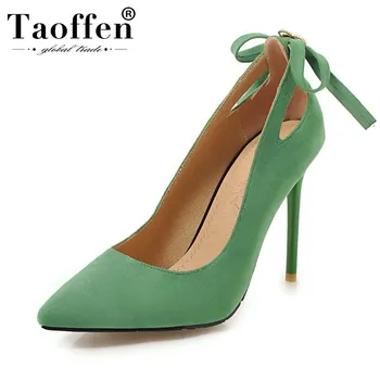 

Taoffen 2020 Plus Size 31-46 Spring Women Pumps Thin High Heels Shoes Woman New Arrival Pointed Toe Sexy Shoes Footwear