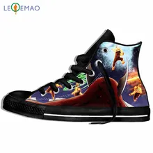 Уличная прогулочная обувь с 3D Наруто для мужчин и уличная одежда хип-хоп Харадзюку Наруто парусиновые удобные кроссовки для студентов