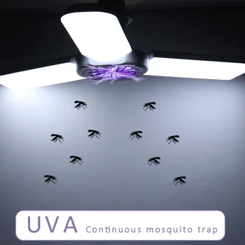 

E27 Led Lamp Bulb 45w Anti-Mosquito Lamp Kills Insects LED Insecticide Pest Repeller Camping Light Mute Mosquito Killer Lamp