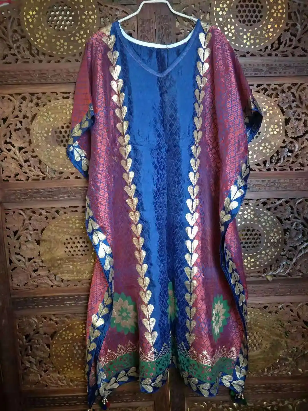 Стиль Тайланд шелк и пеньковая Одежда «летучая мышь» индийское платье lehenga Пакистан бесплатно курта для женщин
