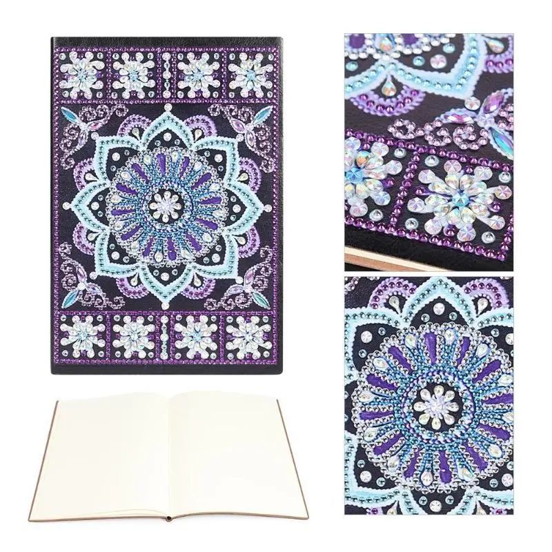 

DIY Creative Special Shaped Diamond Painting Notebook Diary Book 50 Pages A5 Notebook Embroidery Diamond Cross Stitch Craft Gift