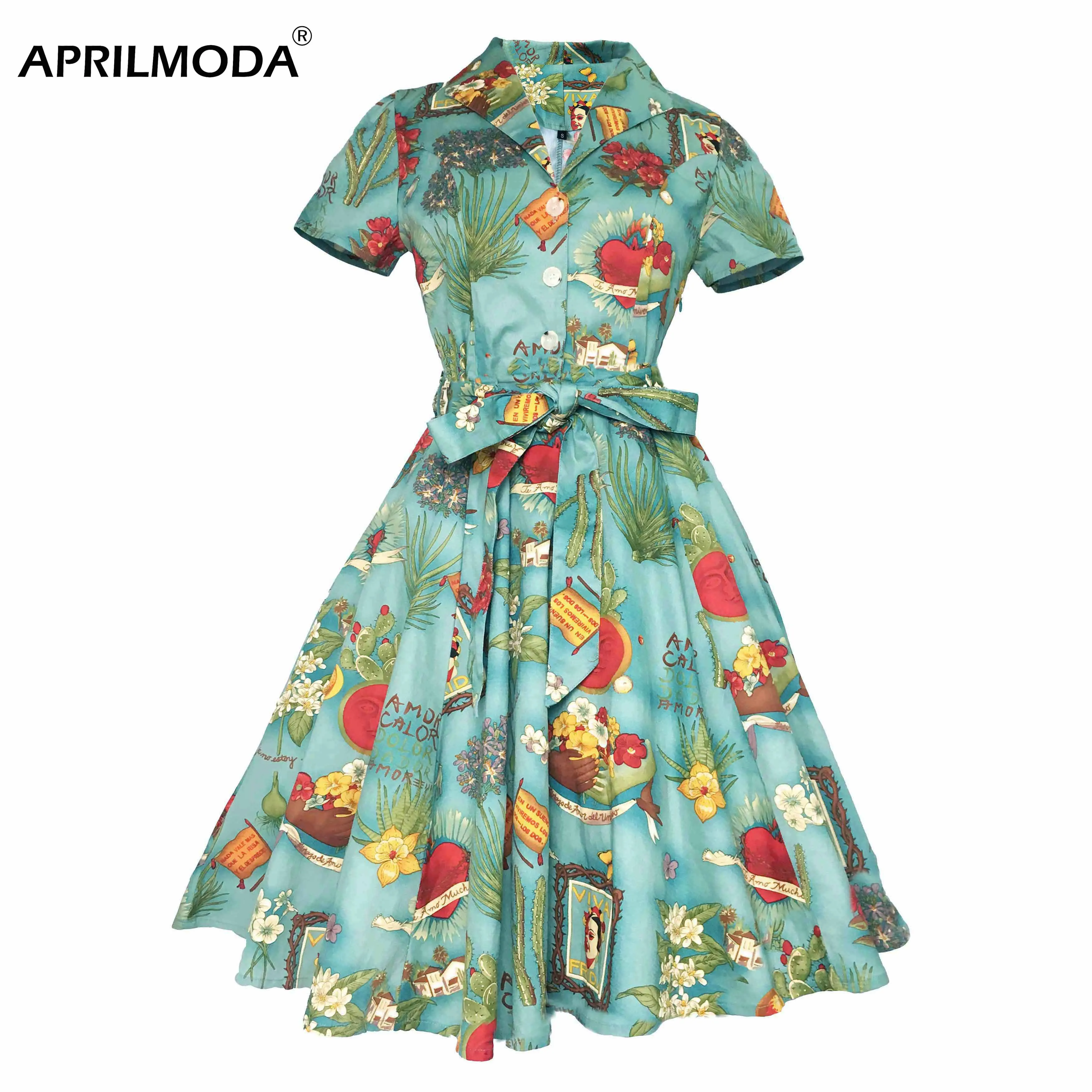 4XL размера плюс платье-туника женская одежда Pin UP Vestido Осень Зима Ретро Повседневные Вечерние платья рокабилли 50s 60s винтажные платья