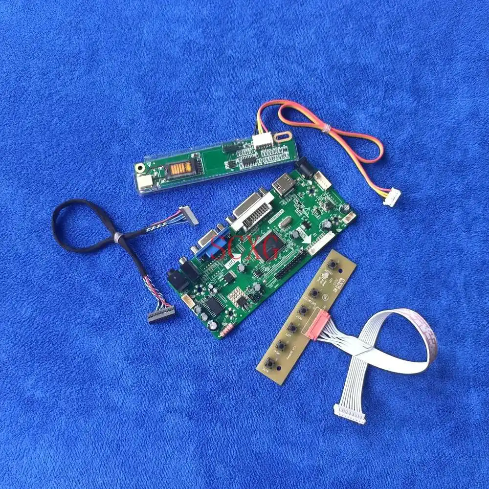 LVDS 20 Pin For LP121X04/LP121X05/LP121X1 LCD monitor 1024*768 M.NT68676 controller board HDMI-compatible VGA DVI 1CCFL DIY Kit |