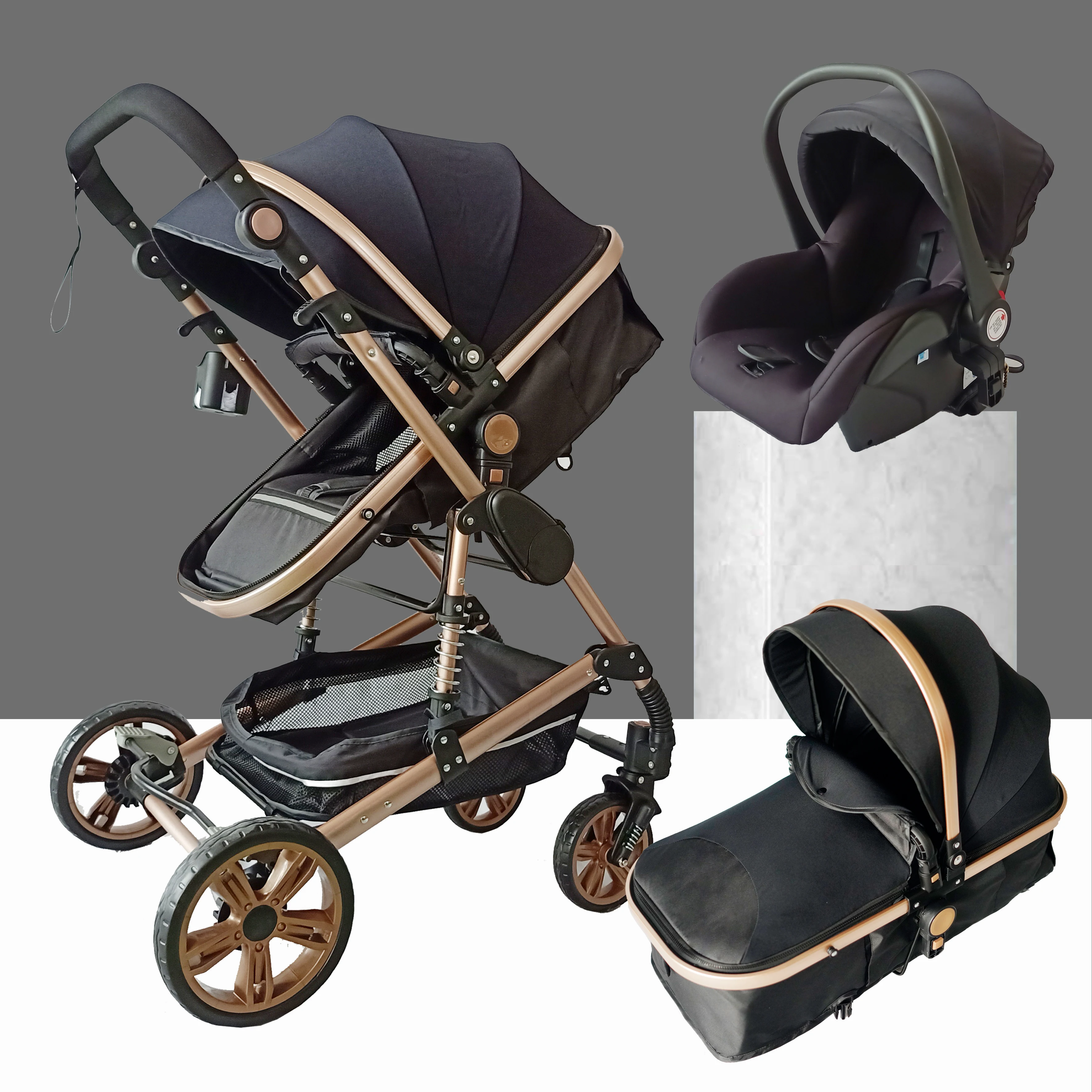 portable newborn baby stroller 3 in 1