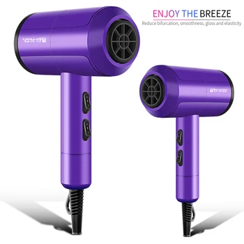 

Professional Hair Dryer Salon Negative Ion Blow Dryer Electric Hairdryer Barber Salon Tools Hot Cold Wind Air Collecting Nozzle