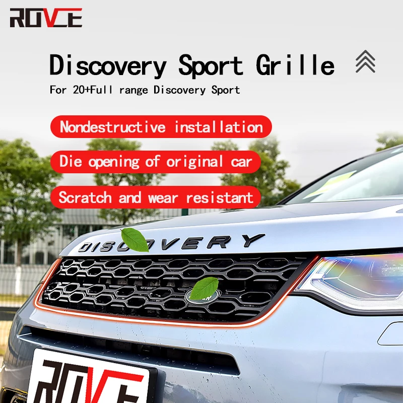 ROVCE Front Bumper Grille Land Rover Discovery Sport 2020 2021 2022 Year  Model Style Car Accessories - AliExpress