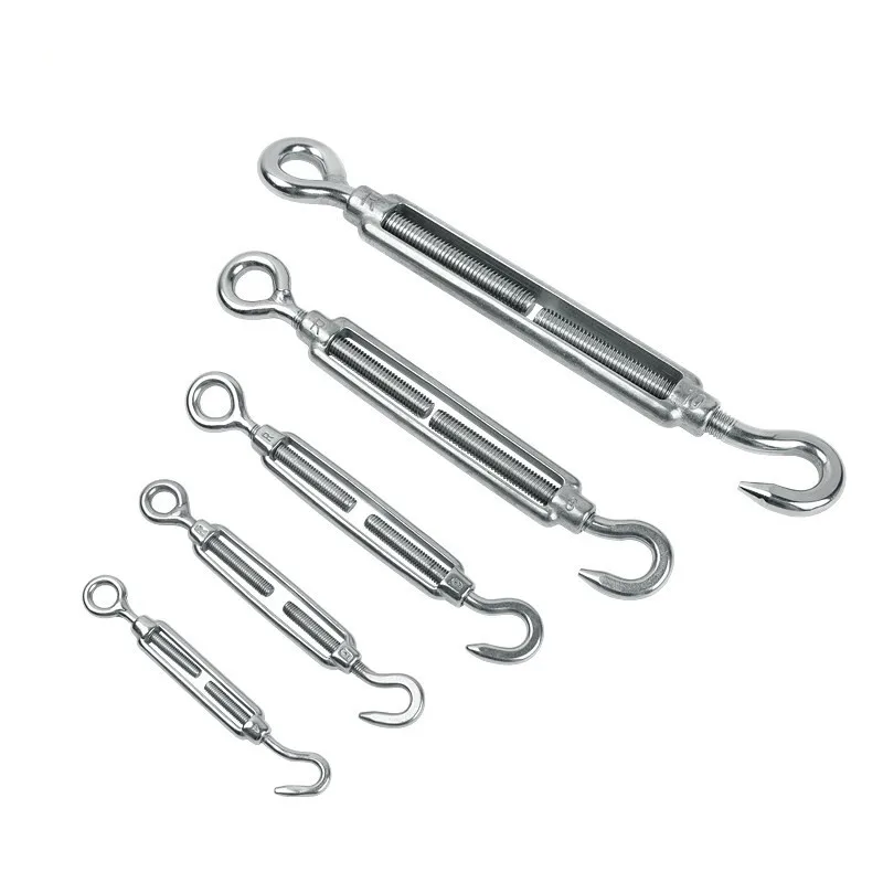 Expansion Bolt Home Improvement Steel 304 Wire Rope cable Rigging Hooks Adjust Eye Turnbuckle