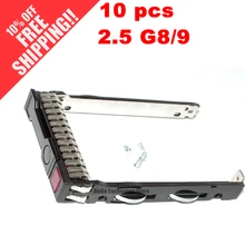 10 шт в упаковке, Новая 2," HDD кронштейн для hp DL160 360 380 388 560 G8 G9 BL ML310 350 Gen8 Gen9 651687-001 аккумулятор большой емкости лоток для HDD Caddy кронштейн