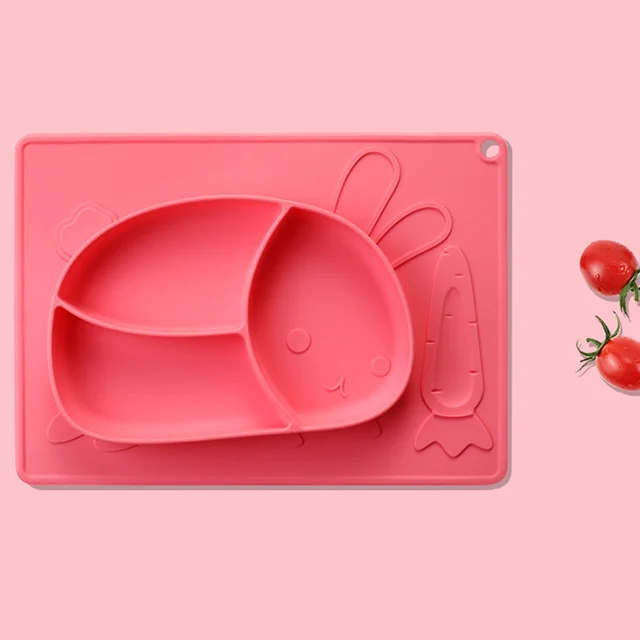 

1pc Baby Silicone Bowl Feeding Sucker Bowl Kid Dishes Spoon Waterproof Spill-Proof Suction Rotating Bowl Silicone Tableware Gift