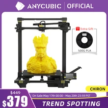 Anycúbico chiron impressora 3d diy tft auto-nivelamento impressora impressora impressora impressora 3d extrusora dupla z eixo impressora impressora 3d kit de impressão 3d drucker