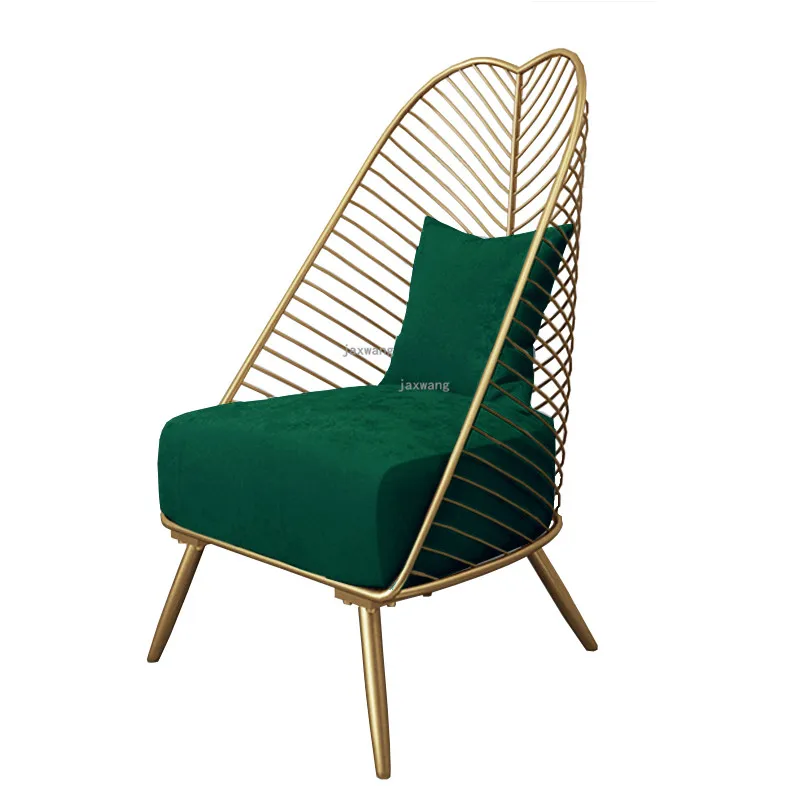 Скандинавские новые металлические стальные стулья для отдыха, железный стул, полый обеденный кофе, металлические барные стулья, мебель для гостиной, Настраиваемые цвета - Цвет: D