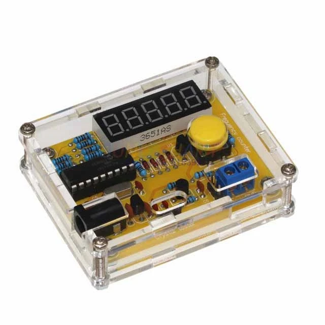 

A6-- LED DIY Kits 1Hz-50MHz Crystal Oscillator Tester Frequency Counter Tester Meter Shell Parts Tester