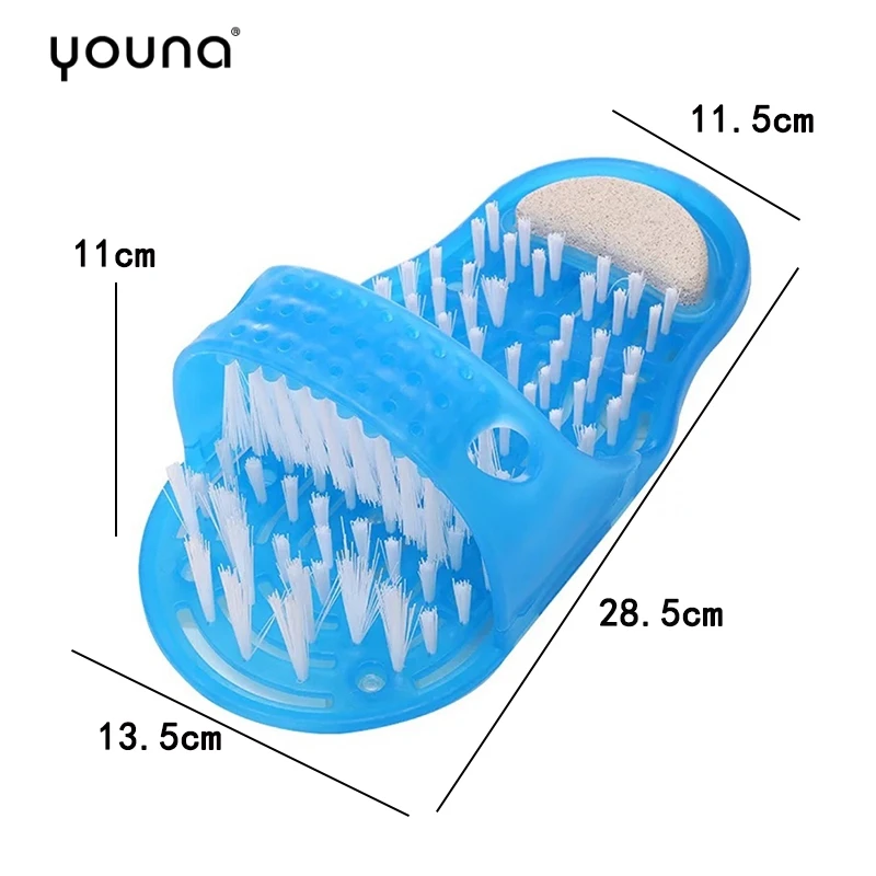 Пластиковая Ванна Душ массажные тапочки для ног банная обувь щетка и пемза камень скребок для ног спа душ удаление омертвевшей кожи Уход за ногами