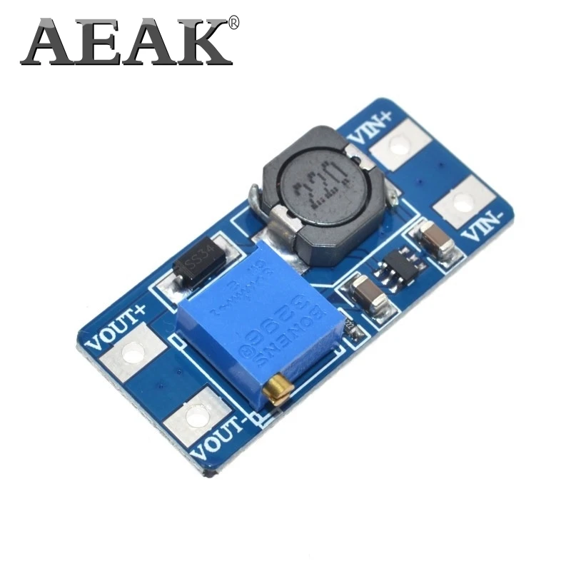 Модуль повышения мощности AEAK MT3608 2A Max 20 шт. DC 3 5 в до В/9 В/12 В/24 В|power module|dc-dc step upstep up |