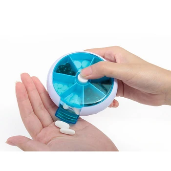 

Small medicine box 7 Day portable Tablet Pill Medicine Box Holder Storage Organizer Container Case Pill Box Splitters Travel