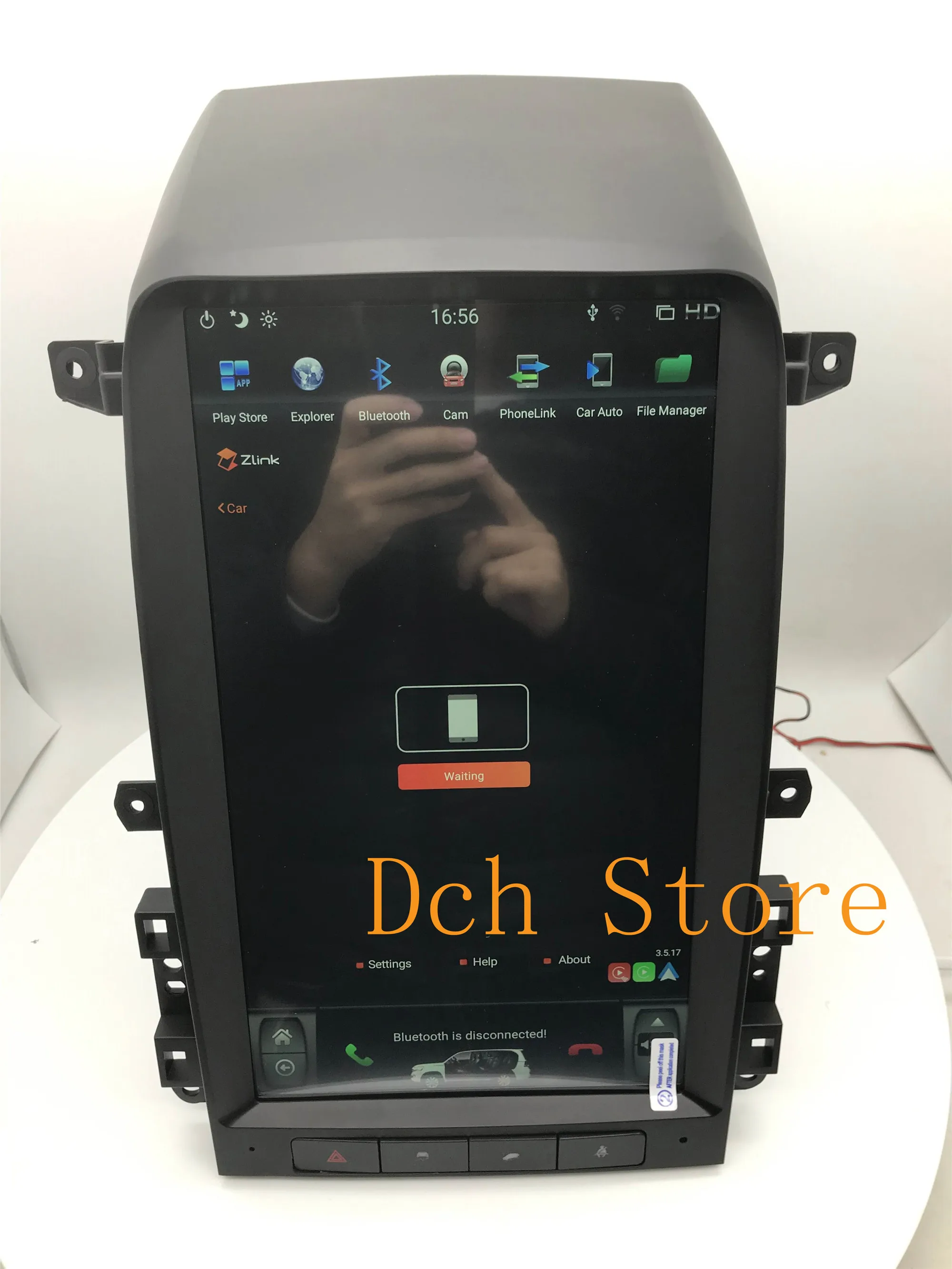 13 6 ''вертикальный Большой экран Tesla Style Android 9 0 PX6 CARPLAY автомобильный DVD GPS