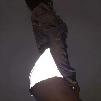 

Fashion Summer Women Sexy Reflective Shorts HIgh Waist Female Short Evening party Club Clubwear Streetwear Plus Size