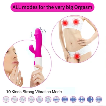 Penis Sex Toys Dildo G pot Rabbit Vibrator Stick AV Vibrators For Women Clitoris Stimulation Massage Masturbators Adult Sex Toys 3