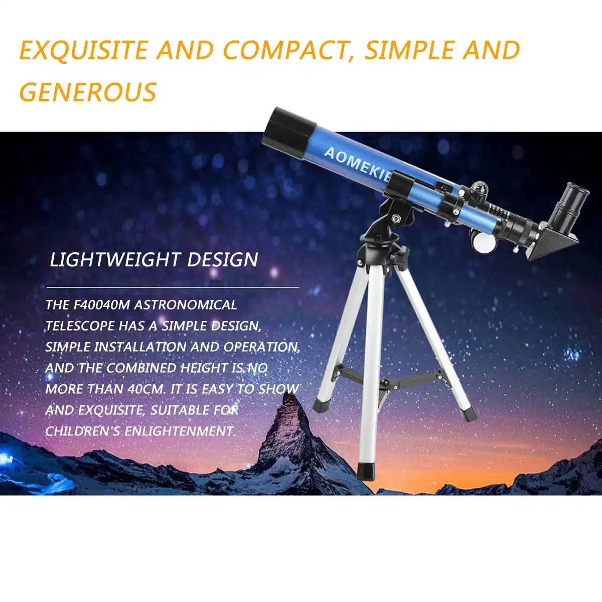 20x 32x рефракция астрономический телескоп Sky Монокуляр Telescopio область наблюдения с портативным штативом
