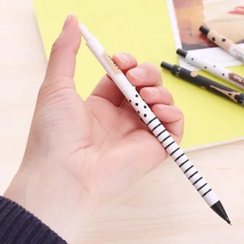 

2pcs 0.5/0.7mm Cute Kawaii Plastic Mechanical Pencil Lovely Dots Tower Automatic Pen For Kid School Supplies DJA88