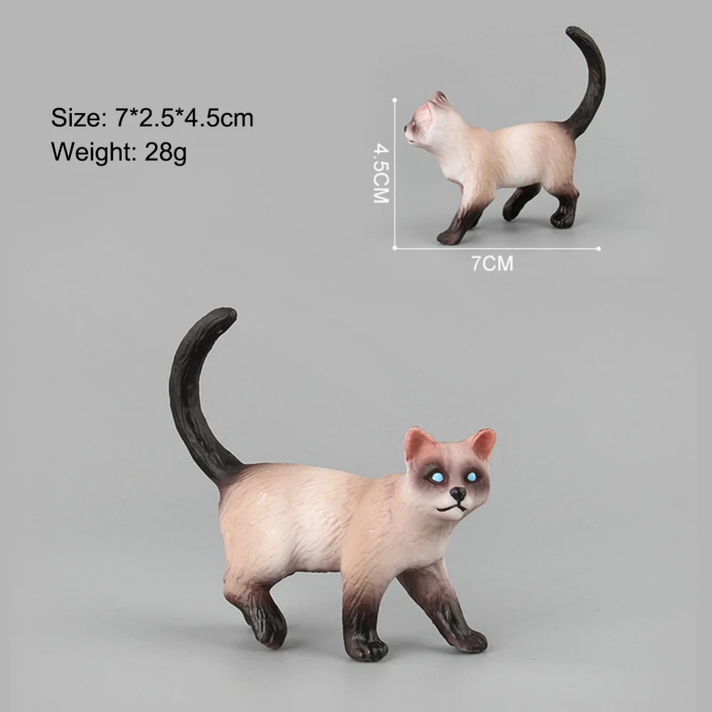10 шт. Моделирование игрушки для кошек детские игрушки для домашних животных фигурки животных пластиковые фигурки забавная игрушка в подарок кукла домашний декор кошки
