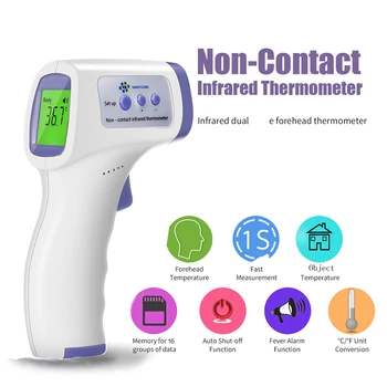 

Infrared Thermometer Non Contact LCD Digital Thermometer Forehead Thermometer Baby IR Temperature Gun Body Temperature Digital