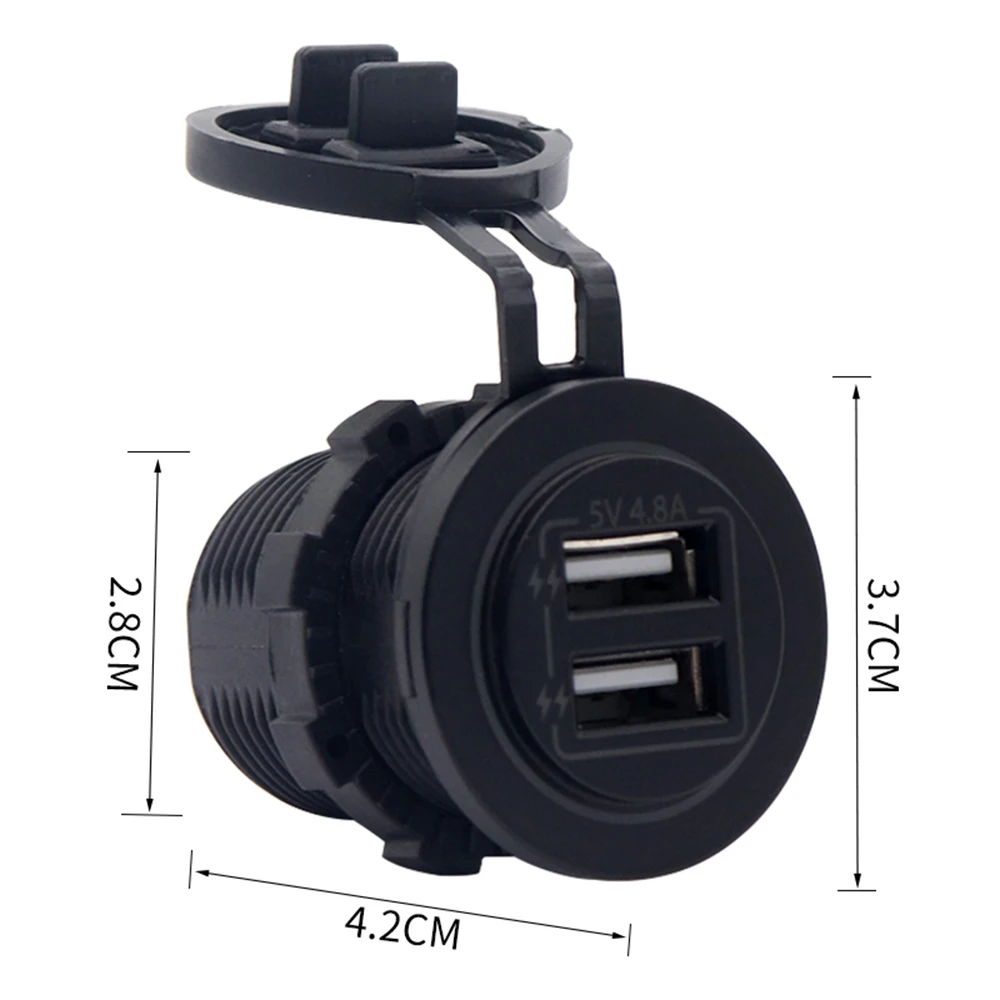 4.8A/5V Авто Зарядное устройство Напряжение Разветвитель Прикуривателя Dual USB Автомобильное зарядное устройство Зарядное устройство разъем зарядки адаптер 12 V-24 V авто аксессуары