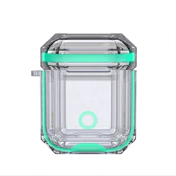 

Airpods Transparent Mix Color Cover for Apple Earphone Protection Anti Falling Earphone Case Airpods 2 Case with TPU