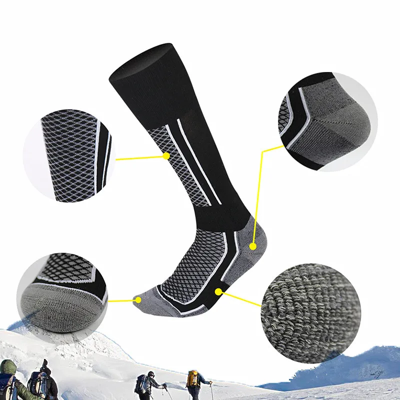 Термальные Лыжные носки для сноубординга дышащие теплые спортивные гетры аксессуары для спортсменов