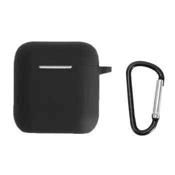 

Anti-fall Dust-proof Protective Cover Silicone Case With Carabiner for QCY T8 Wireless Bluetooth Earphone