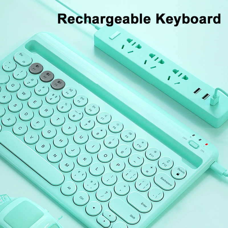 Bluetooth Keyboard Wireless Gaming Keyboard Mouse Set Silent Mini iPad Keyboard Magic For Phone Laptop Tablet PC Gamer Keyboard