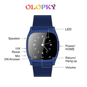 

M26 Bluetooth Smartwatch Fitness Bracelet Tracker Alarm Clock Message Call Reminder Music Camera Sport Health Smart Watch Men