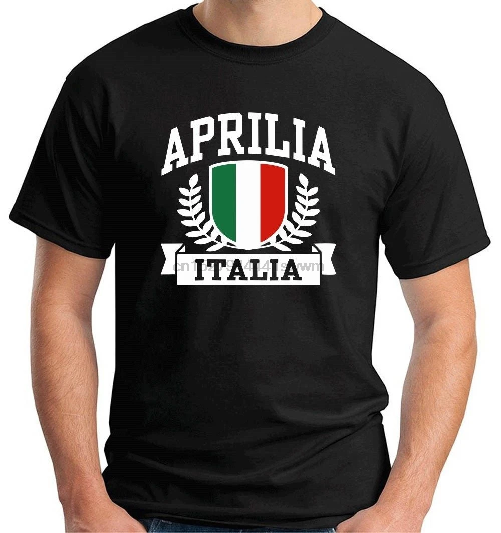 Футболка 2019 модная Мужская Дизайнерская aprilia italia дизайнерская летняя новая