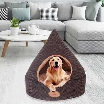 

Cat Tent Cave Four Seasons Universal Warm Pet House Removable Washable Triangle Cat Bed For Puppy Cat Rabbit Pig 1.16