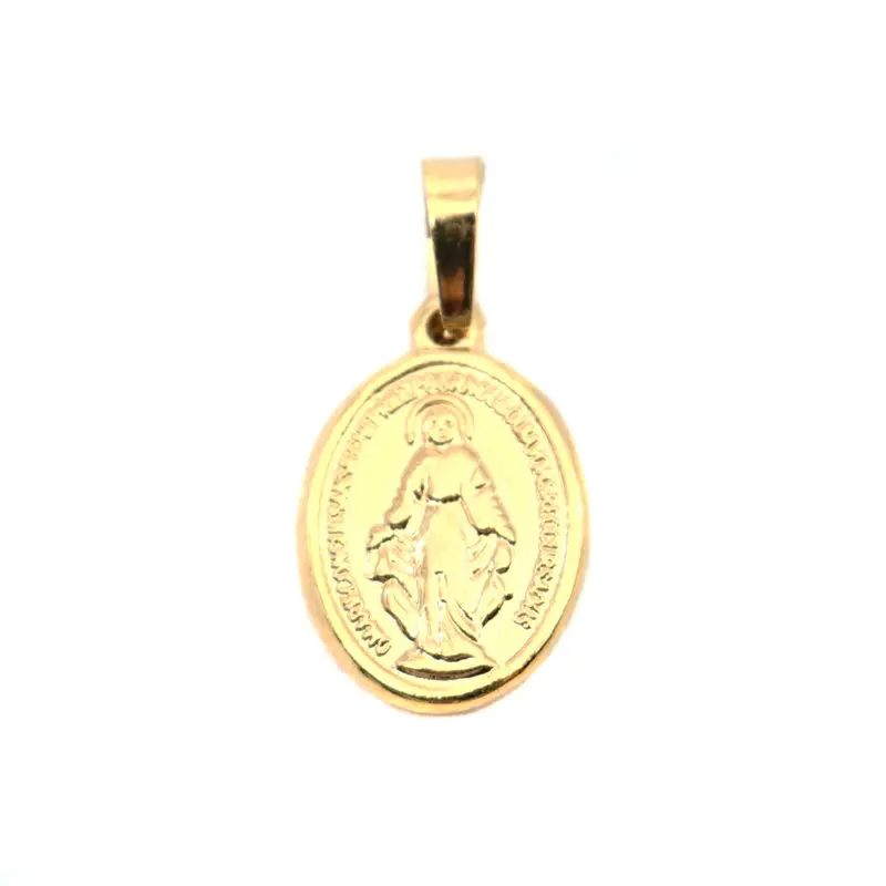 

Stainless Steel Charms Oval Gold & Silver Jesus Pendants For Women Men Bracelets Necklaces Trendy Jewelry Gift Making, 1 Piece