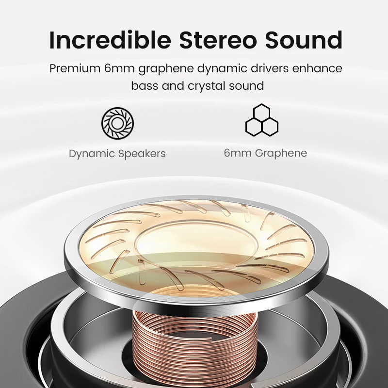 UGREEN HiTune T1 Wireless Earbuds with 4 Mics TWS Bluetooth 5.0 Earphones True Wireless Stereo USB C Charging 24 Hours Playing