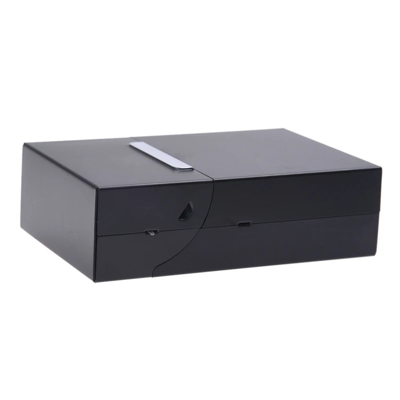 Магнитные King size металлические алюминиевые карманные сигареты, сигары, табак Box чехол держатель-черный