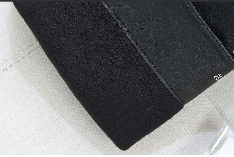 PRETO BRACO/высокие кожаные ботинки пикантные модные зимние женские ботинки на толстой подошве с лентами женские ботинки ZYW-950-2