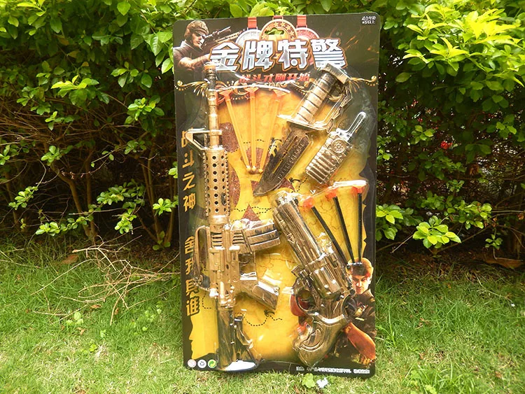 480a-94 Gold Edition мягкой пулей пистолет Комбинации комбо M16 револьвер кисточки бронза детский игрушечный пистолет для маленьких мальчиков