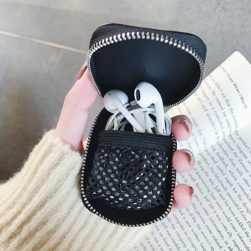 Чехол для наушников с каменным узором для Apple Airpods чехол 1 и 2 противоударный защитный чехол