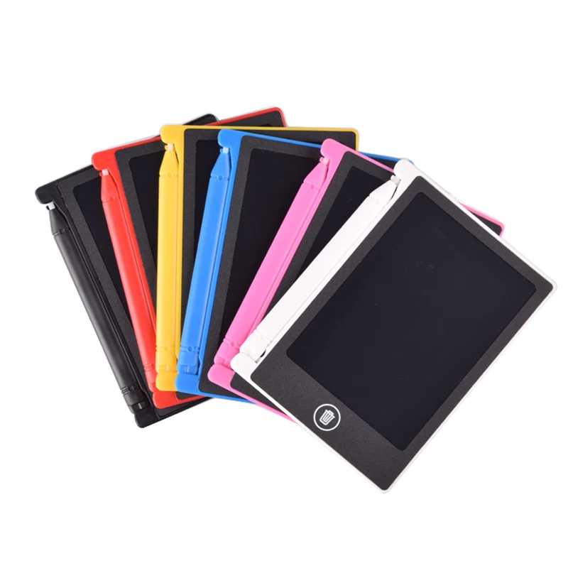 

New Arrival 4.4 Inch Mini LCD Drawing Board Tablets Electronic Handwriting Pads Message for Kids with Replacement Button Battery