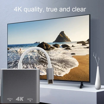 

Type C HDMI Adapter 4K USB C to Dual HDMI USB 3.0 PD Charge Port USB-C Converter Cable for Samsung Dex Galaxy S10/S9