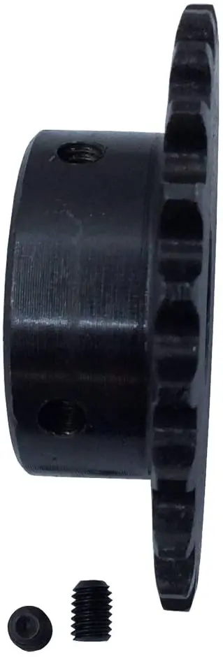 Chain Wheel 35 Roller Chain Sprocket 5/8" Bore 20 Teeth B Type Pitch 0.375 inches # 45 Steel Black