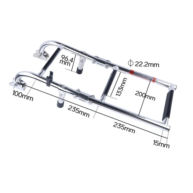 Boat Accessories Marine 3 Step Folding Ladder