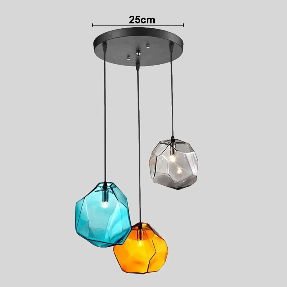  Modern Minimalist Pendant Lights Creative Colorful Glass Pendant Lamps Restaurant LED Lamps Indoor  - 32741374776