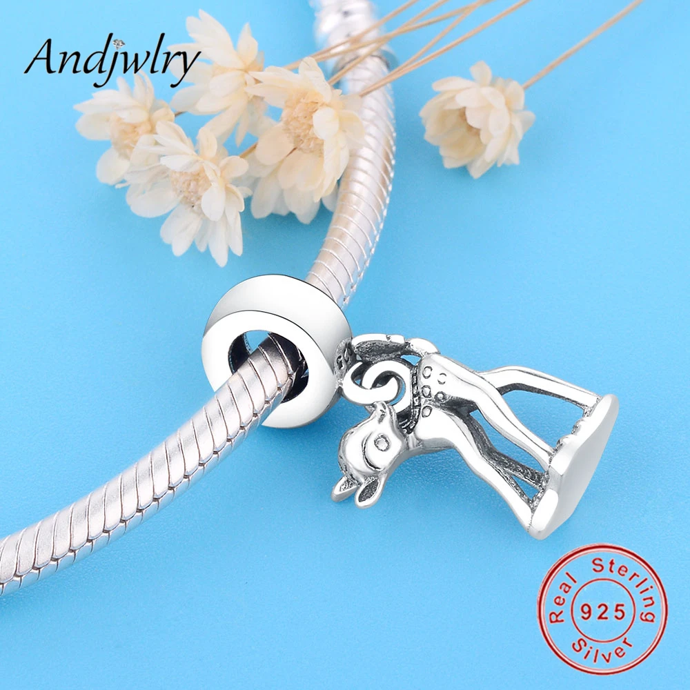 Подвеска в виде жирафа для браслета серебро 2019 пробы|Бусины| |