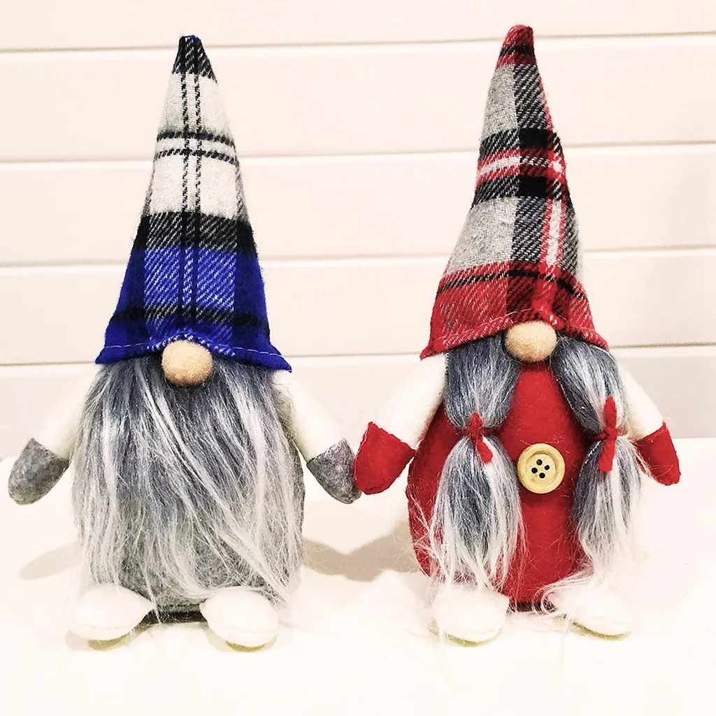 Трикотажные сидя Tomte рождественские украшения куклы гном настольные статуэтки Санта украшения праздничный подарок продукты