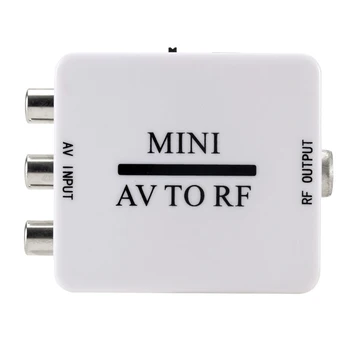 

Mini Portable High-definition Video Switcher Box RCA AV CVSB to RF Video Adapter Converter Support For MHz 61.25 67.25 TV Switch