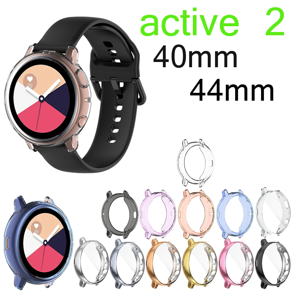 

Galaxy watch active 2 Case for galaxy watch active 40mm active 44mm screen protector case watch Accessories un-Full coverage